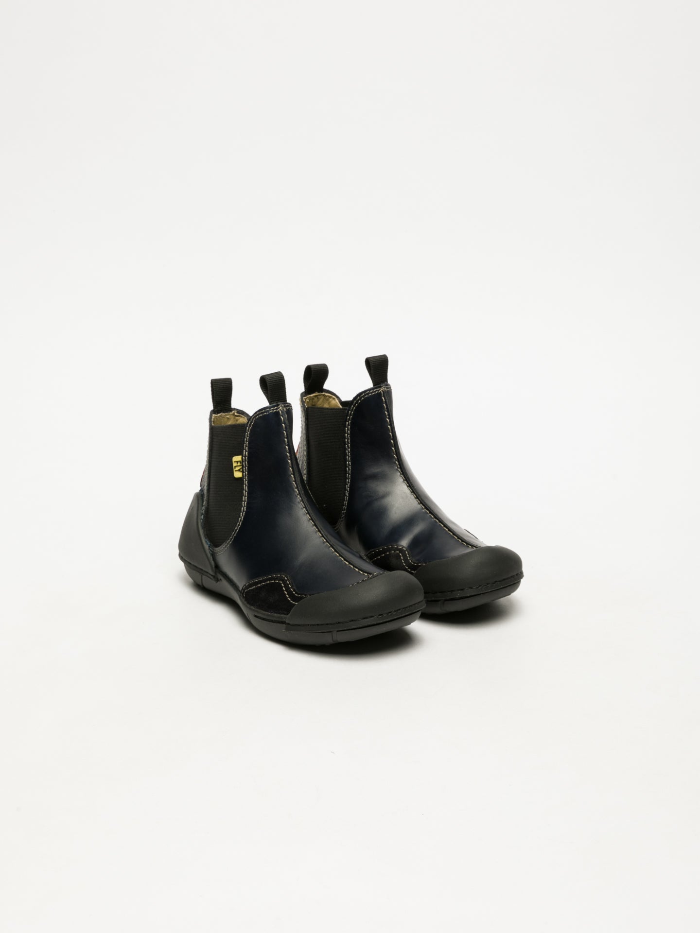 Fly London Navy Chelsea Ankle Boots